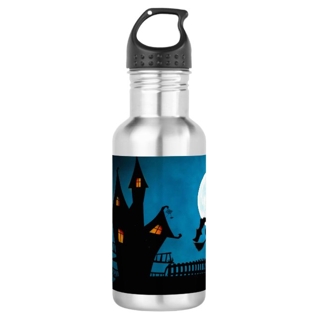Flying Hexe Edelstahlflasche (Vorderseite)