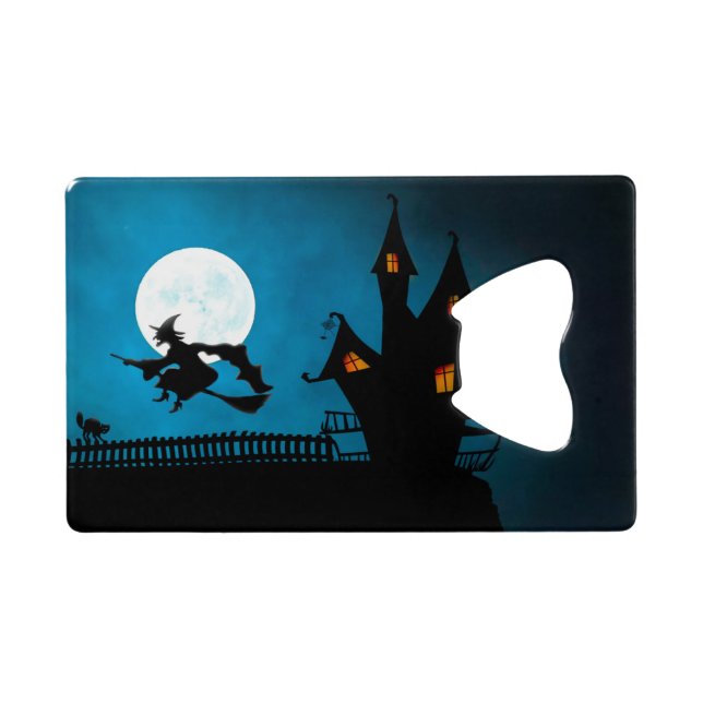 Flying Hexe Geldbeutel Flaschenöffner (Rückseite Horizontal)