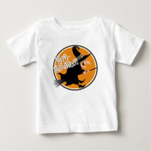 Flying Hexe Happy Halloween Baby T-shirt