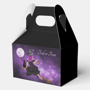 Flying Hexe Happy Halloween Personalisiert Geschenkschachtel