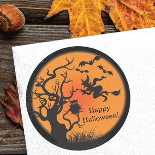 Flying Hexe Happy Halloween Sticker