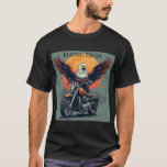 Flying High Biker Shirt<br><div class="desc">The Flying High Biker Shirt shows a american eagle in the background as a symbol of freedom when riding your motorcycle.</div>