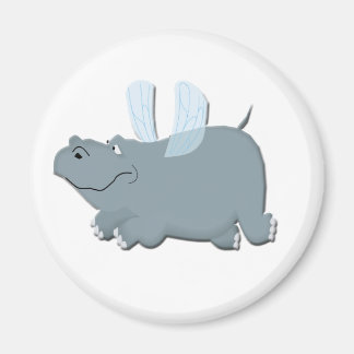 Flying Hippo Magnet