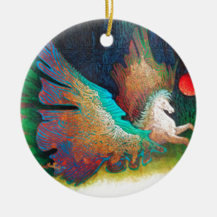 Flying Horse Keramikornament