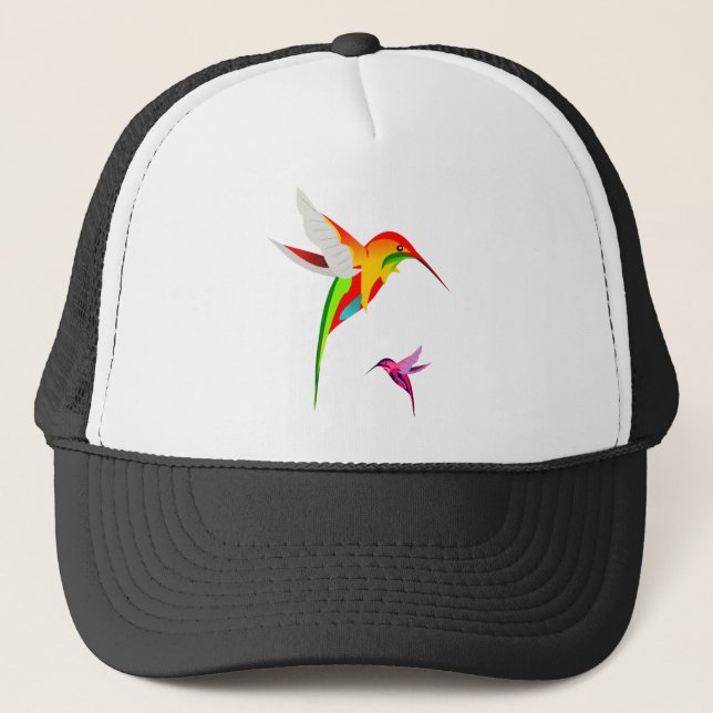 Flying Hummingbirds Truckerkappe (Vorderseite)