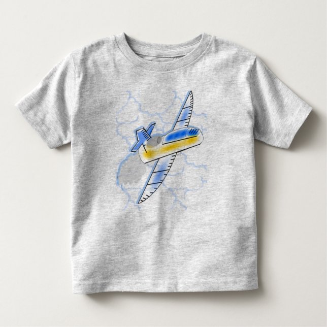 Flying Jet-Flugzeug Kleinkind T-shirt (Vorderseite)