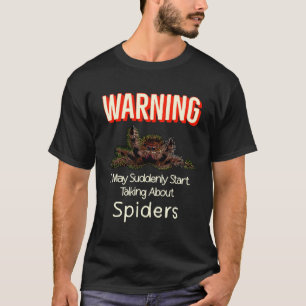 Flying Jumping Spider Warning Spooder Mama Spooder T-Shirt