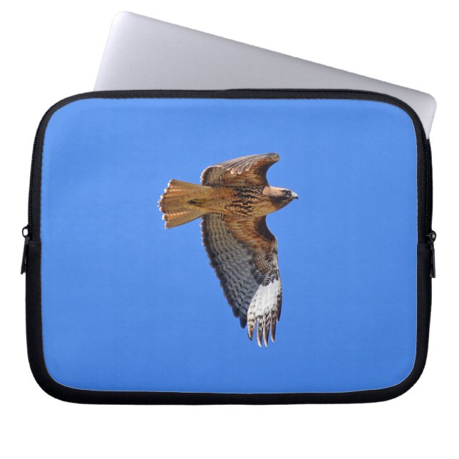 Flying Juvenile Red-Tail Hawk Wildlife Sleeve (Vorderseite)