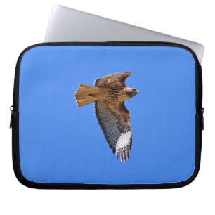 Flying Juvenile Red-Tail Hawk Wildlife Sleeve