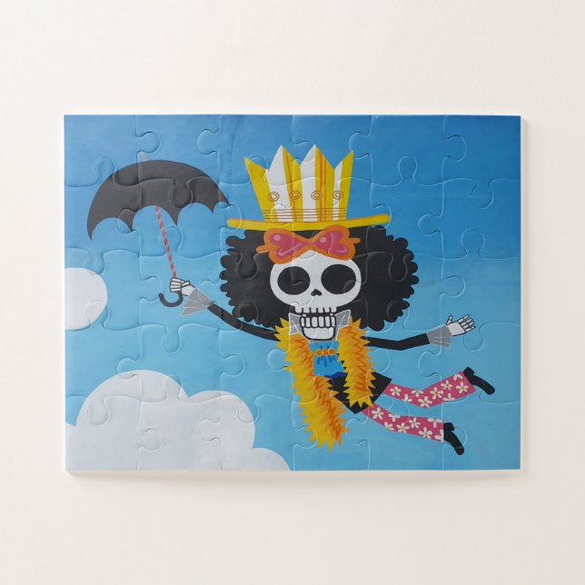Flying King Skull Puzzle (Horizontal)