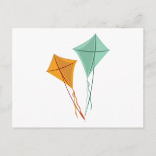 Flying Kites Postkarte