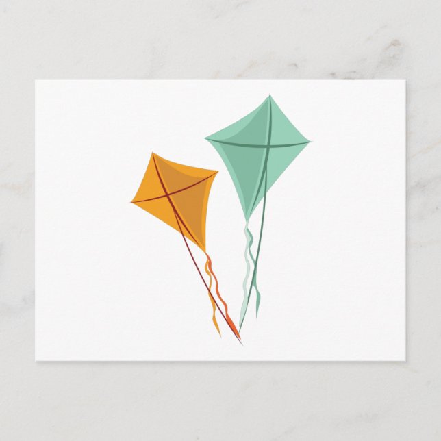 Flying Kites Postkarte (Vorderseite)