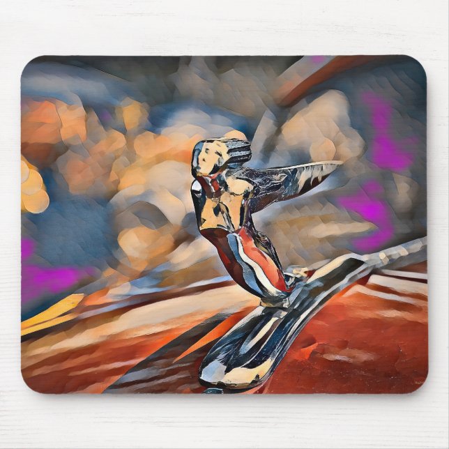 Flying Lady Hood Ornament Mouse Pad Mousepad (Vorne)