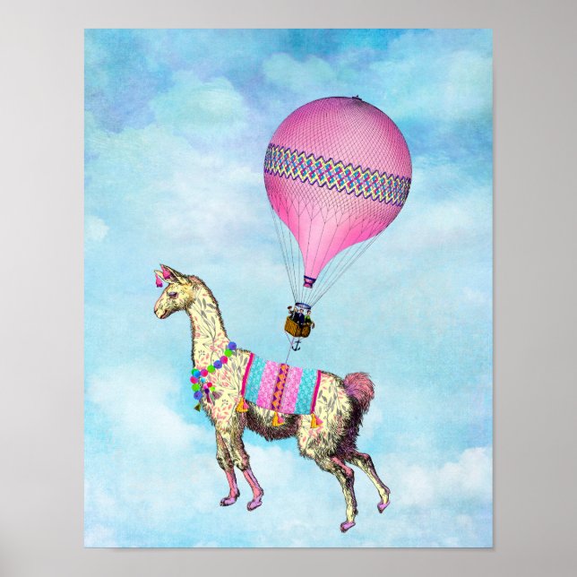 Flying Llama Poster (Vorne)