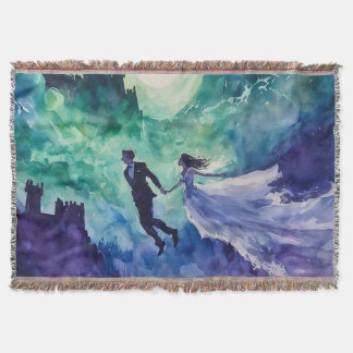 Flying Lovers - Aquarellmalerei Decke