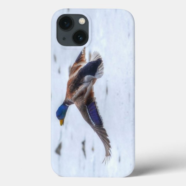 Flying Mallard Drake Wildlife Geschenk Case-Mate iPhone Hülle (Rückseite)