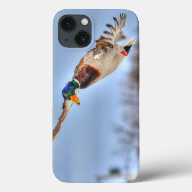 Flying Mallard Duck Drake 5 Wildlife Foto Case-Mate iPhone Hülle (Rückseite)