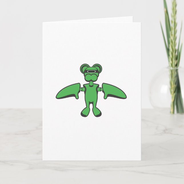 Flying Monkey Greeting Card Karte (Vorderseite)