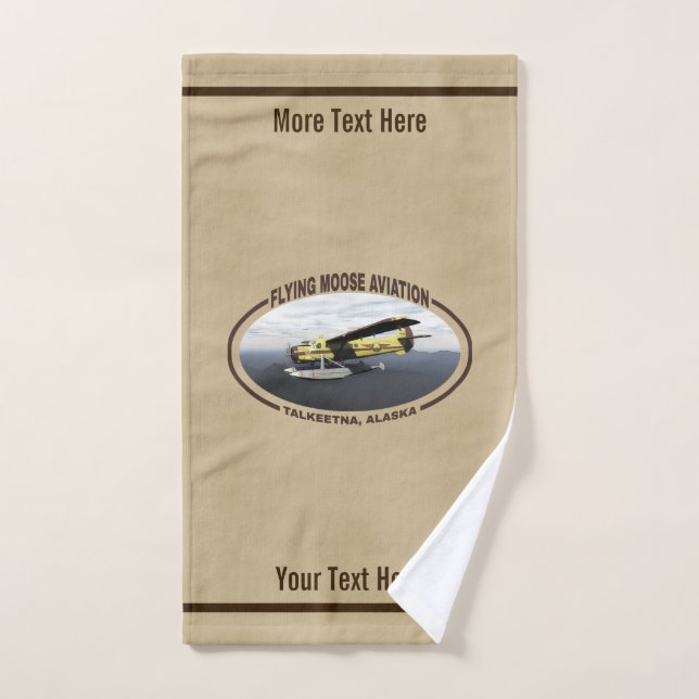 Flying Moose Aviation de Havilland DH3-C Otter Badhandtuch Set (Handtuch)