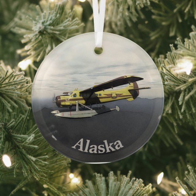 Flying Moose Aviation de Havilland DH3-C Otter Ornament Aus Glas (InSitu)