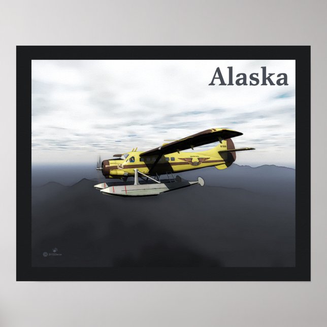 Flying Moose Aviation de Havilland DH3-C Otter Poster (Vorne)
