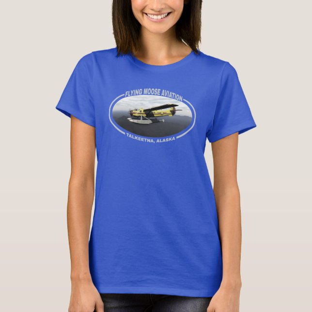 Flying Moose Aviation de Havilland DH3-C Otter T-Shirt (Vorderseite)