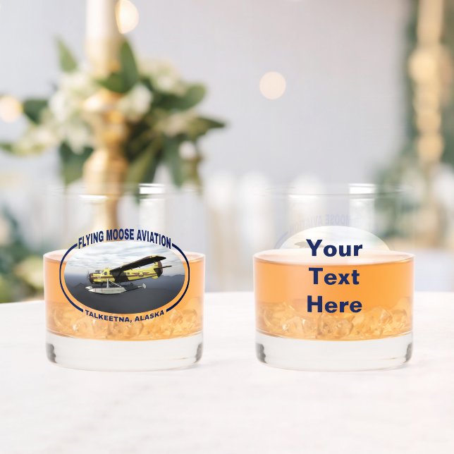 Flying Moose Aviation de Havilland DH3-C Otter Whiskyglas (Insitu (Hochzeit))