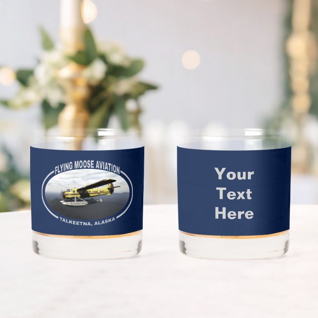 Flying Moose Aviation de Havilland DH3-C Otter Whiskyglas (Insitu (Hochzeit))