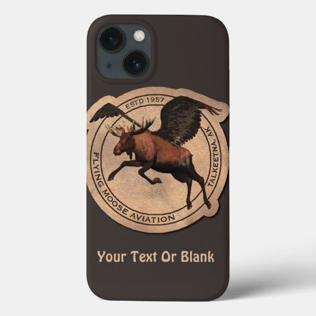 Flying Moose Aviation Patch Case-Mate iPhone Hülle (Rückseite)