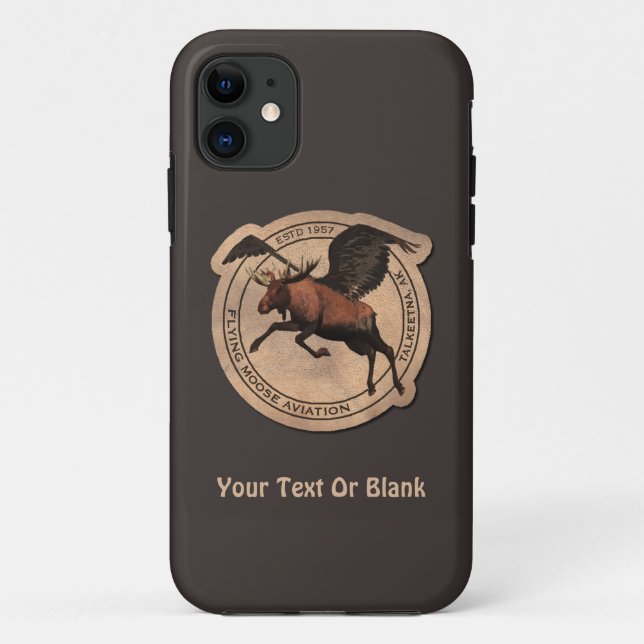 Flying Moose Aviation Patch Case-Mate iPhone Hülle (Rückseite)