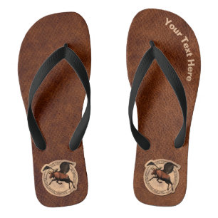Flying Moose Aviation Patch Flip Flops