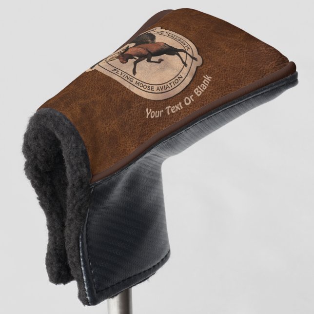 Flying Moose Aviation Patch Golf Headcover (3/4 Vorderseite)