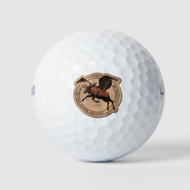 Flying Moose Aviation Patch Golfball (Vorderseite)