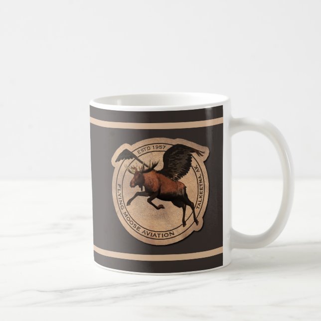 Flying Moose Aviation Patch Kaffeetasse (Rechts)