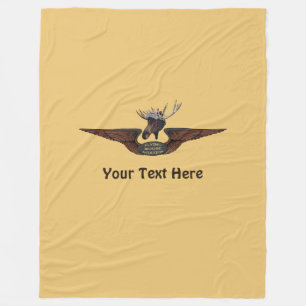 Flying Moose Aviation Wings Fleecedecke