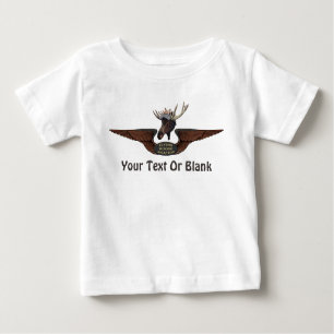 Flying Moose Bush Pilot Wings Baby T-shirt