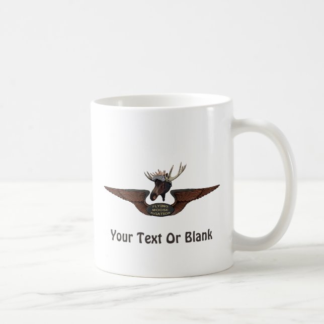 Flying Moose Bush Pilot Wings Kaffeetasse (Rechts)