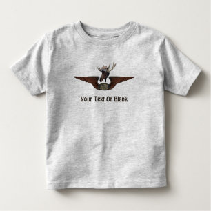 Flying Moose Bush Pilot Wings Kleinkind T-shirt