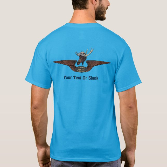Flying Moose Bush Pilot Wings T-Shirt (Rückseite)