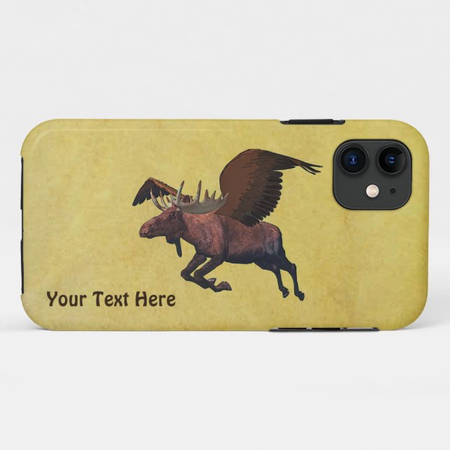Flying Moose Case-Mate iPhone Hülle (Rückseite (Horizontal))