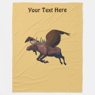 Flying Moose Fleecedecke