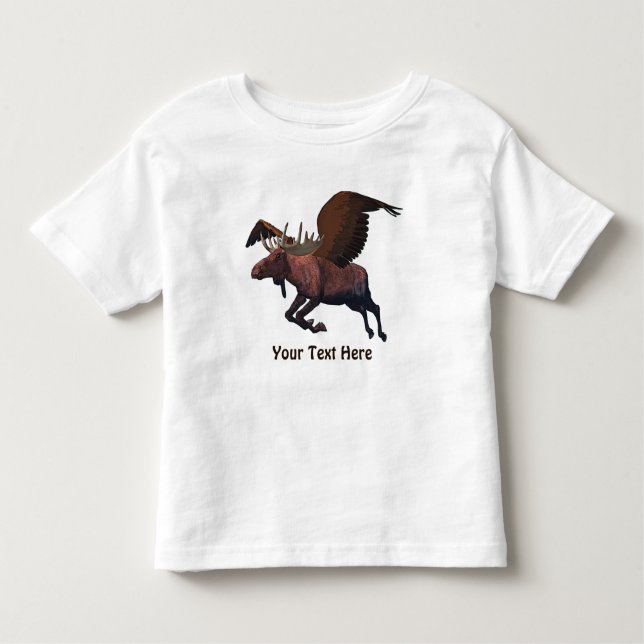 Flying Moose Kleinkind T-shirt (Vorderseite)