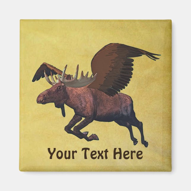 Flying Moose Magnet (Vorne)