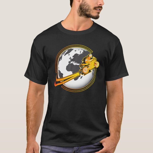 Flying Moto GP Motorbike Super Bike Around The Wor T-Shirt (Vorderseite)