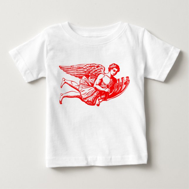 Flying Musical Angel Baby T-shirt (Vorderseite)