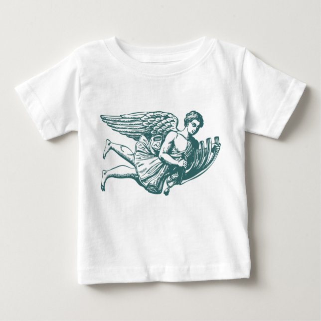 Flying Musical Angel Baby T-shirt (Vorderseite)