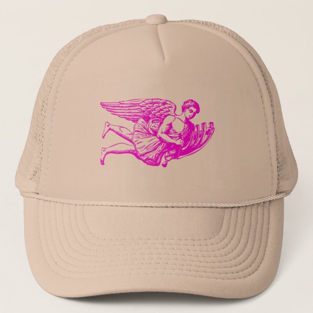 Flying Musical Angel Truckerkappe (Vorderseite)