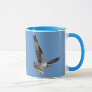Flying Osprey & Fish Wildlife Fotogray Tasse