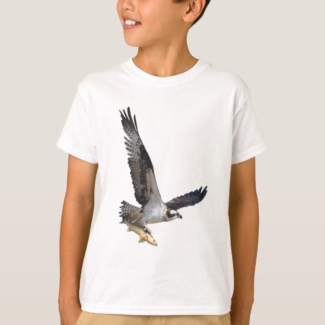 Flying Osprey Wildlife Fashion Series T-Shirt (Vorderseite)
