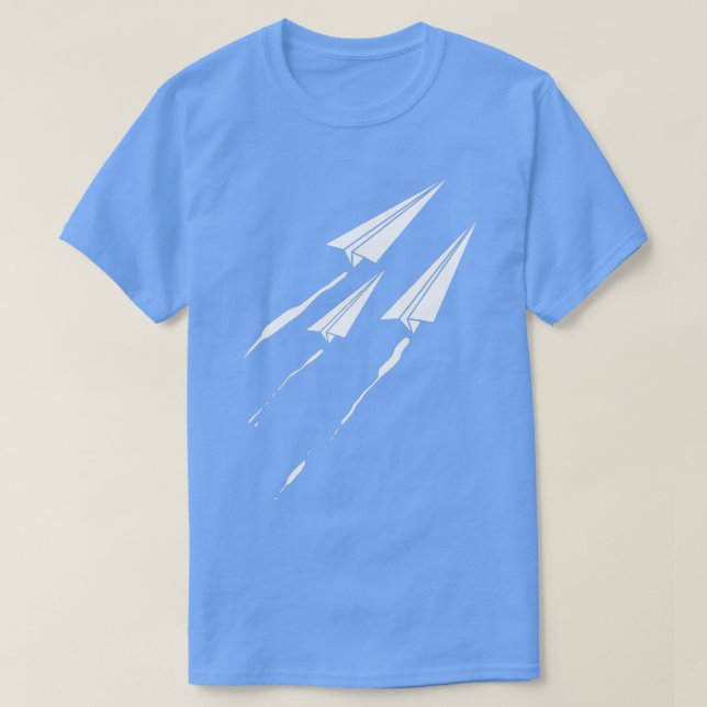 Flying Paper Flugzeug for Kids Origami T-Shirt (Design vorne)